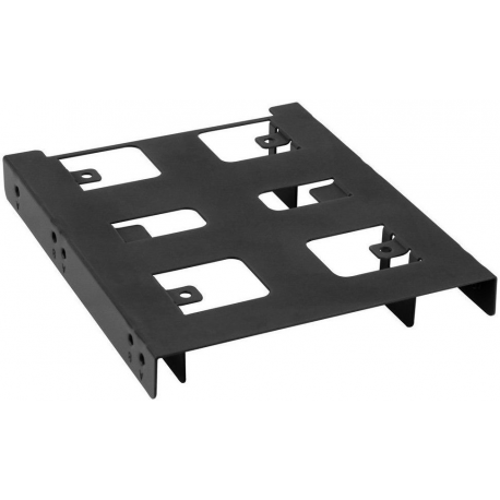 Sharkoon 3.5" BayExtension - Storage bay adapter - 3.5" to 2 x 2.5" - black - 1