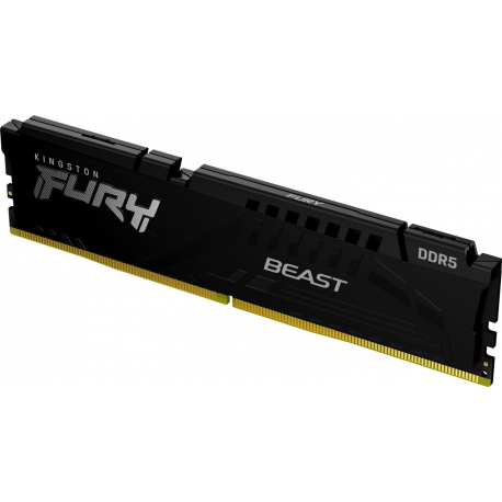 Kingston FURY Beast - DDR5 - module - 8 GB - DIMM 288-pin - 5600 MHz  /  PC5-44800 - CL36 - 1.25 V - unbuffered - on-die ECC - black - 2