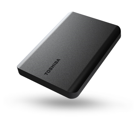 Toshiba Canvio Basics - Hard drive - 2 TB - external (portable) - 2.5" - USB 3.2 Gen 1  /  USB 2.0 - matte black - 0