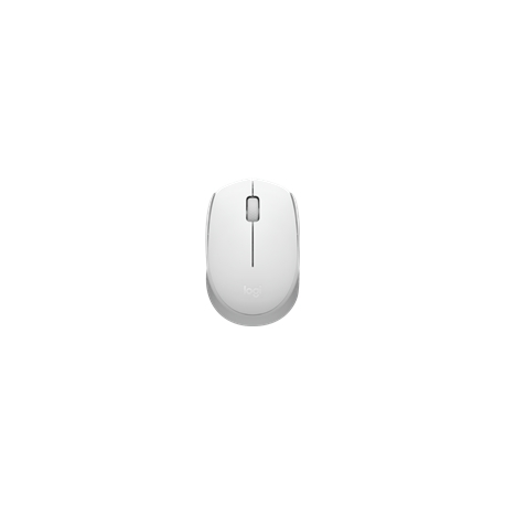 Logitech M171 - Mouse - right and left-handed - optical - 3 buttons - wireless - 2.4 GHz - USB wireless receiver - off-white - 0