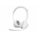 Logitech H390 - Headset - on-ear - wired - USB-A - off-white