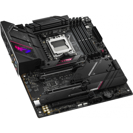 ASUS ROG Strix B650E-E Gaming WiFi - Motherboard - ATX - Socket AM5 - AMD B650 Chipset - USB 3.2 Gen 1, USB 3.2 Gen 2, USB-C 3.2 Gen2, USB-C 3.2 Gen 2x2 - 2.5 Gigabit LAN, Wi-Fi 6, Bluetooth - onboard graphics (CPU required) - HD Audio (8-channel) - 4