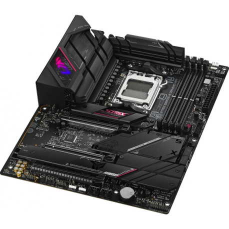 ASUS ROG Strix B650E-E Gaming WiFi - Motherboard - ATX - Socket AM5 - AMD B650 Chipset - USB 3.2 Gen 1, USB 3.2 Gen 2, USB-C 3.2 Gen2, USB-C 3.2 Gen 2x2 - 2.5 Gigabit LAN, Wi-Fi 6, Bluetooth - onboard graphics (CPU required) - HD Audio (8-channel) - 5
