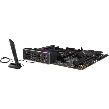 ASUS ROG Strix B650E-E Gaming WiFi - Motherboard - ATX - Socket AM5 - AMD B650 Chipset - USB 3.2 Gen 1, USB 3.2 Gen 2, USB-C 3.2 Gen2, USB-C 3.2 Gen 2x2 - 2.5 Gigabit LAN, Wi-Fi 6, Bluetooth - onboard graphics (CPU required) - HD Audio (8-channel) - 8