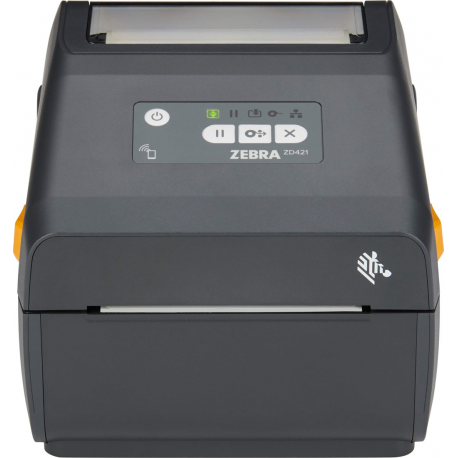 Thermal Transfer Cartridge Printer ZD421, 300 dpi, USB, USB Host, Ethernet, BTLE5, EU and UK Cords, Swiss Font, EZPL