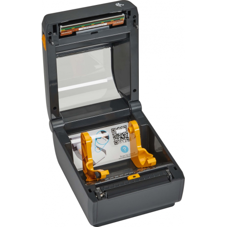 Thermal Transfer Cartridge Printer ZD421, 300 dpi, USB, USB Host, Ethernet, BTLE5, EU and UK Cords, Swiss Font, EZPL