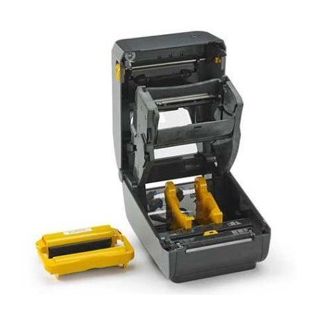 Thermal Transfer Cartridge Printer ZD421, 300 dpi, USB, USB Host, Ethernet, BTLE5, EU and UK Cords, Swiss Font, EZPL