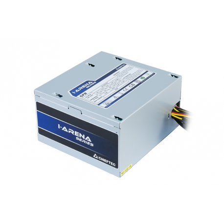 Chieftec iARENA GPB-450S - Power supply (internal) - ATX12V 2.3 - 80 PLUS Bronze - AC 230 V - 450 Watt - active PFC - silver - 1