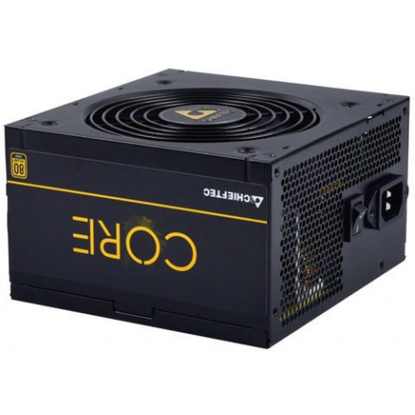 Chieftec Core Series BBS-500S - Power supply (internal) - ATX12V 2.3/ EPS12V/ PS/2 - 80 PLUS Gold - AC 100-240 V - 500 Watt - active PFC - 0