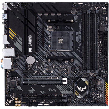 ASUS TUF GAMING B550M-PLUS - Motherboard - micro ATX - Socket AM4 - AMD B550 Chipset - USB-C Gen2, USB 3.2 Gen 1, USB 3.2 Gen 2 - 2.5 Gigabit LAN - onboard graphics (CPU required) - HD Audio (8-channel) - 0