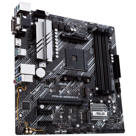 ASUS PRIME B550M-A - Motherboard - micro ATX - Socket AM4 - AMD B550 Chipset - USB 3.2 Gen 1, USB 3.2 Gen 2 - Gigabit LAN - onboard graphics (CPU required) - HD Audio (8-channel) - 2