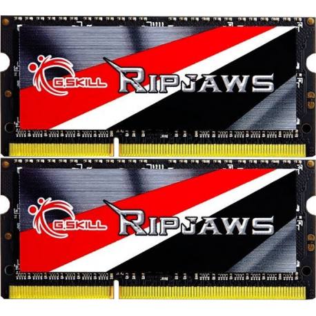 G.Skill Ripjaws F3-1600C9D-16GRSL - DDR3L - kit - 16 GB: 2 x 8 GB - SO-DIMM 204-pin - 1600 MHz  /  PC3-12800 - CL9 - 1.35 V - unbuffered - non-ECC - 0