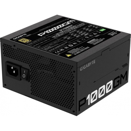 Gigabyte P1000GM - Power supply (internal) - ATX12V 2.31 - 80 PLUS Gold - AC 100-240 V - 1000 Watt - active PFC - 3