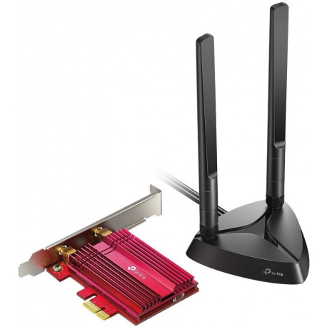 TP-LINK AX3000 Wi-Fi 6 Bluetooth 5.0 PCIe Adapter TX3000E 2.4GHz/5GHz, Antenna type 2xHigh-Gain External Antennas, 574+2402 Mbit