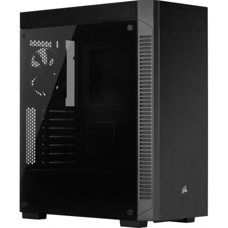 Corsair Tempered Glass Mid-Tower ATX Case 110R Side window, Mid-Tower, Black, Power supply included No, Steel, Tempered Glass