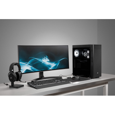 Corsair Tempered Glass Mid-Tower ATX Case 110R Side window, Mid-Tower, Black, Power supply included No, Steel, Tempered Glass
