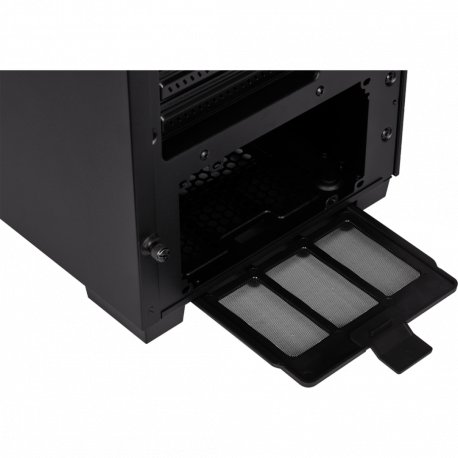 Corsair Tempered Glass Mid-Tower ATX Case 110R Side window, Mid-Tower, Black, Power supply included No, Steel, Tempered Glass