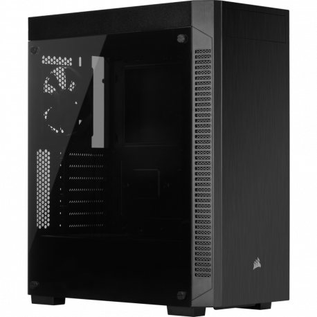Corsair Tempered Glass Mid-Tower ATX Case 110R Side window, Mid-Tower, Black, Power supply included No, Steel, Tempered Glass