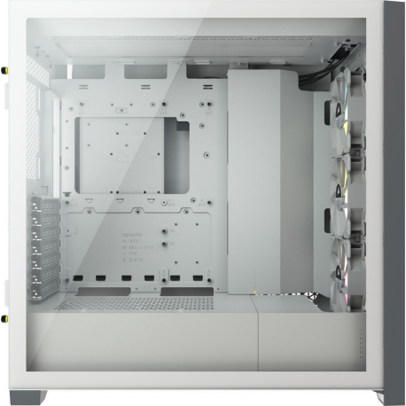 Corsair ATX PC Smart Case 5000X RGB Side window, White, Mid-Tower, Power supply included No
