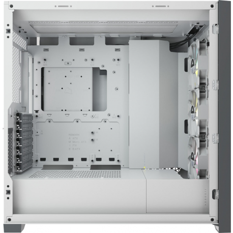 Corsair ATX PC Smart Case 5000X RGB Side window, White, Mid-Tower, Power supply included No