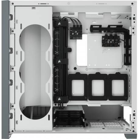 Corsair ATX PC Smart Case 5000X RGB Side window, White, Mid-Tower, Power supply included No