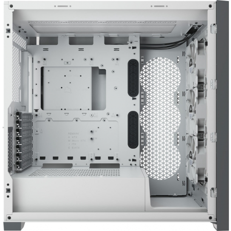 Corsair ATX PC Smart Case 5000X RGB Side window, White, Mid-Tower, Power supply included No