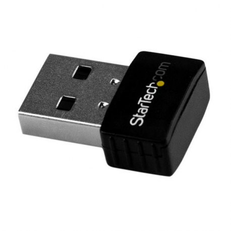 StarTech.com Wireless USB WiFi Adapter - Dual Band AC600 Wireless Dongle - 2.4GHz  /  5GHz - 802.11ac Wi-Fi Laptop Adapter (USB433ACD1X1) - Network adapter - USB 2.0 - 802.11ac - black - 0