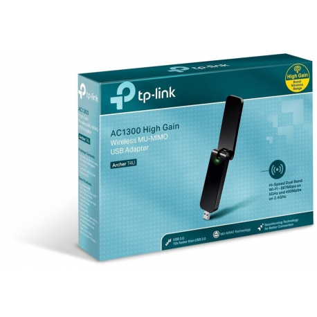 TP-LINK Archer T4U Plus AC1300 WiFi USB adapter 2x High Gain External Antennas USB 3.0 MU-MIMO - 2