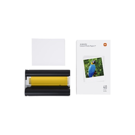 Xiaomi Instant Photo Printer 1S Set - Printer - colour - dye sublimation - 100 x 148 mm up to 1 min/page (colour) - capacity: 20 sheets - Wi-Fi(n) - 2