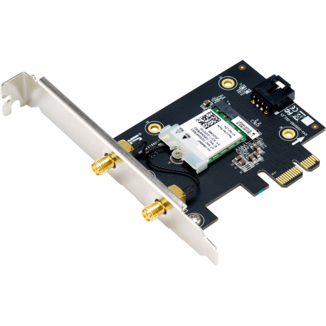 ASUS PCE-AXE5400 - Network adapter - PCIe low profile - Bluetooth 5.2, 802.11ax (Wi-Fi 6E) - 4