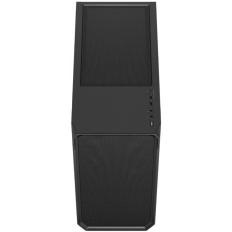 Fractal Design Focus 2 RGB - Tower - ATX - windowed side panel (tempered glass) - no power supply (ATX) - black TG clear tint - USB/Audio - 4