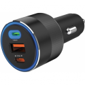 Sandberg Active - Car power adapter - 130 Watt - 3 output connectors (USB, 24 pin USB-C)
