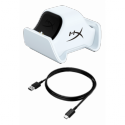 HyperX ChargePlay Duo - Charging station - 2 output connectors (PS5 controller connector) - white - for Victus by HP Laptop 15, 16; Laptop 14, 15, 17; Pavilion x360 Laptop; Pro 290 G9