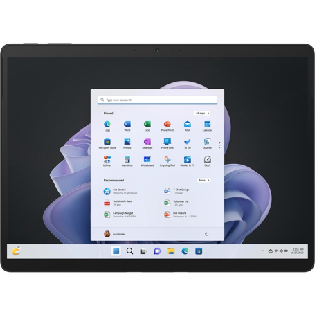 Microsoft Surface Pro 9 - Tablet - Intel Core i5 1235U / 1.3 GHz - Evo - Win 11 Home - Iris Xe Graphics - 8 GB RAM - 256 GB SSD - 13" touchscreen 2880 x 1920 @ 120 Hz - Wi-Fi 6E - graphite - 2