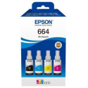 Epson EcoTank 664 - 4-pack - black, yellow, cyan, magenta - original - ink tank - for Epson L380, L395, L495; EcoTank ET-2650, L1455, L656; EcoTank ITS L3050, L3060, L3070