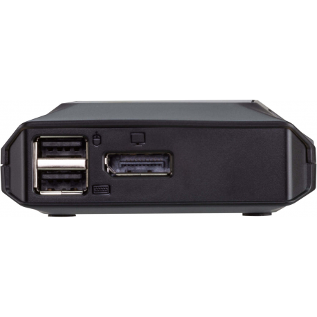 ATEN US3312 - KVM  /  audio  /  USB switch - 4K, DisplayPort, USB-C cable, with remote port selector - 2 x USB 3.2 Gen 1 - 1 local user - desktop - 1