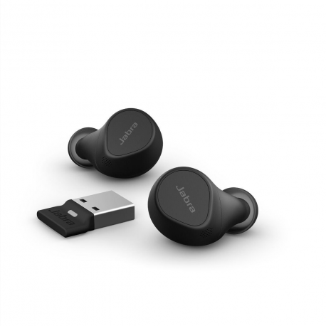 Jabra Evolve2 Buds MS - true wireless earphones with mic - USB-A via Bluetooth adapter - 6