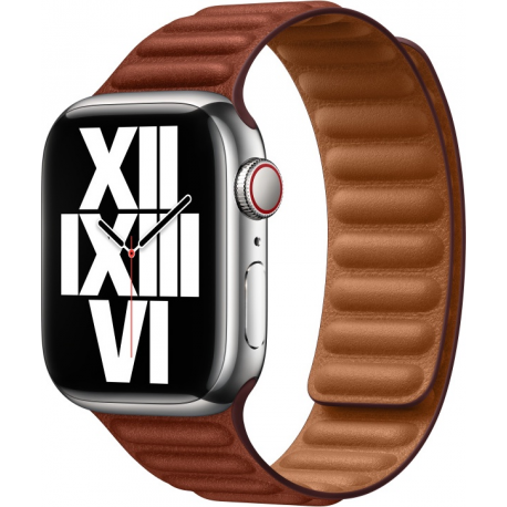 41mm Umber Leather Link - S/M