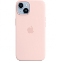 Apple - Back cover for mobile phone - MagSafe compatibility - silicone - chalk pink - for iPhone 14
