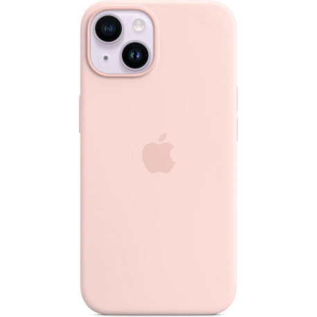 Apple - Back cover for mobile phone - MagSafe compatibility - silicone - chalk pink - for iPhone 14 - 1