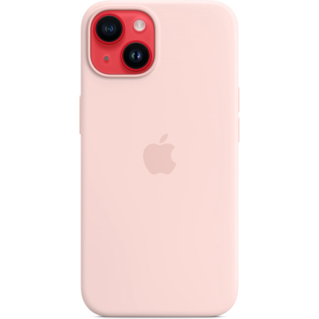 Apple - Back cover for mobile phone - MagSafe compatibility - silicone - chalk pink - for iPhone 14 - 4
