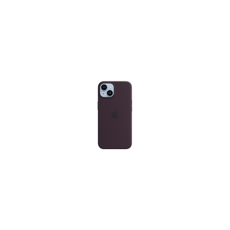 Apple - Back cover for mobile phone - MagSafe compatibility - silicone - elderberry - for iPhone 14 - 0