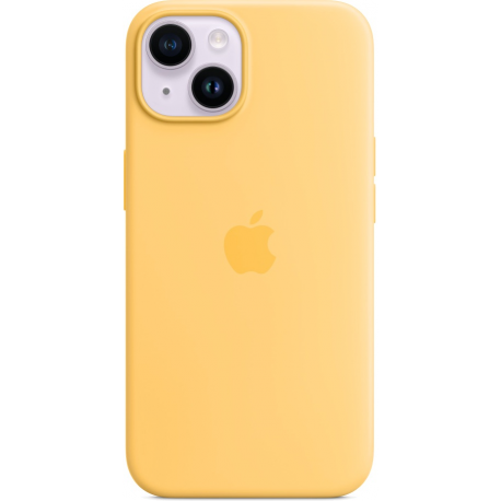 Apple - Back cover for mobile phone - MagSafe compatibility - silicone - sunglow - for iPhone 14 - 1