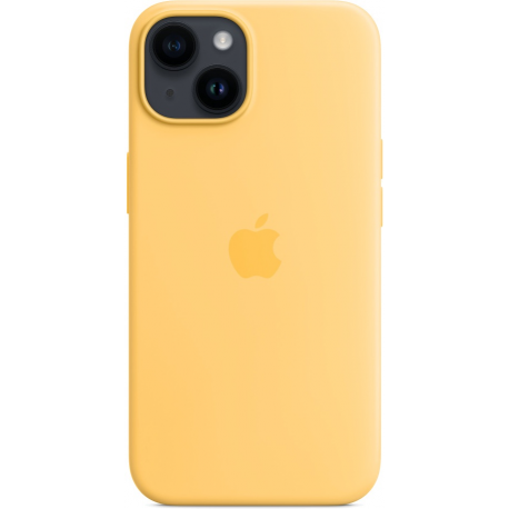 Apple - Back cover for mobile phone - MagSafe compatibility - silicone - sunglow - for iPhone 14 - 2