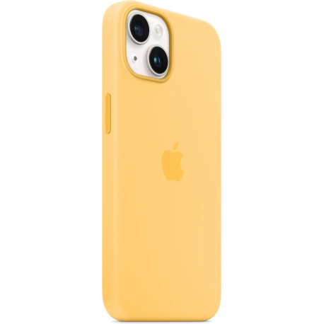 Apple - Back cover for mobile phone - MagSafe compatibility - silicone - sunglow - for iPhone 14 - 5