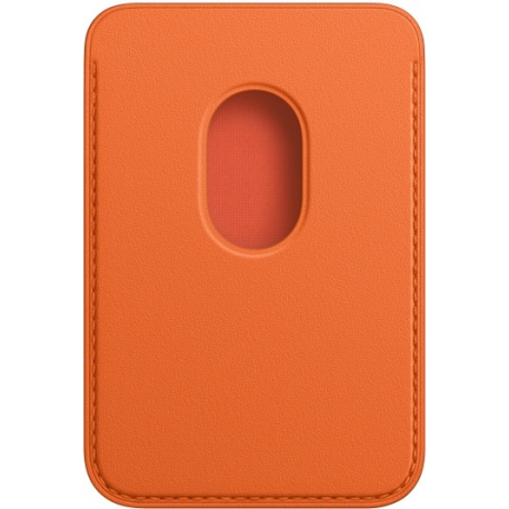 Apple - Wallet for mobile phone  /  credit card - with MagSafe - leather - orange - for iPhone 12, 13, 14 - 1