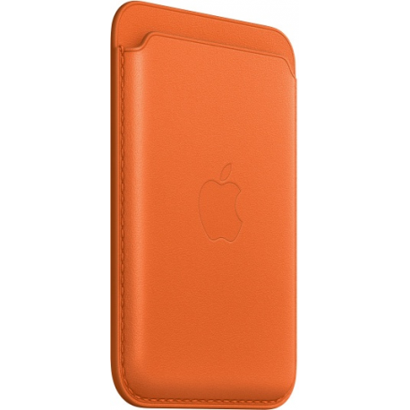 Apple - Wallet for mobile phone  /  credit card - with MagSafe - leather - orange - for iPhone 12, 13, 14 - 2