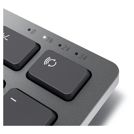 Dell Multi-Device KB700 - Keyboard - wireless - 2.4 GHz, Bluetooth 5.0 - QWERTY - Russian - titan grey - with 3 years Advanced Exchange Service - 5