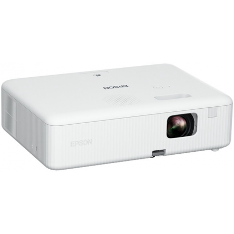 Epson CO-W01 - 3LCD projector - portable - 3000 lumens (white) - 3000 lumens (colour) - WXGA (1280 x 800) - 16:10 - black  /  white - 1