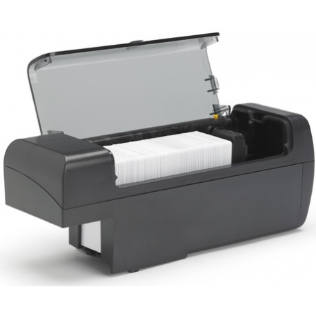 Zebra ZXP Series 7 - Plastic card printer - colour - dye sublimation / thermal transfer - CR-80 Card (85.6 x 54 mm) - 300 dpi - up to 1355 cards / hour (mono) / up to 300 cards / hour (colour) - capacity: 200 cards - USB 2.0, LAN - 4